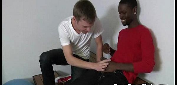  Muscular white gay man getting shared by black thugs 04